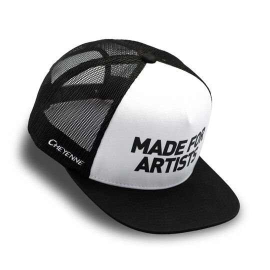 Trucker style baseball cap black`n`white image number null