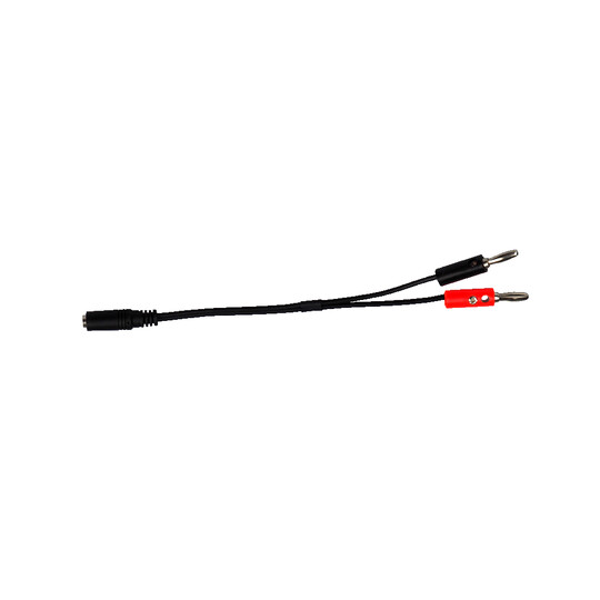 Adapter cable: 4 mm banana plug to 3.5 mm jack socket image number null