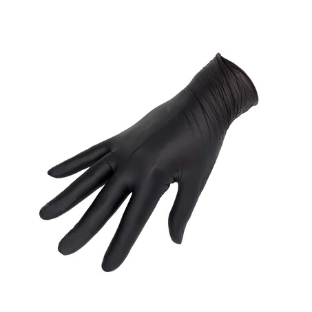 Nitrile Powder-Free Gloves Black (box of 100)